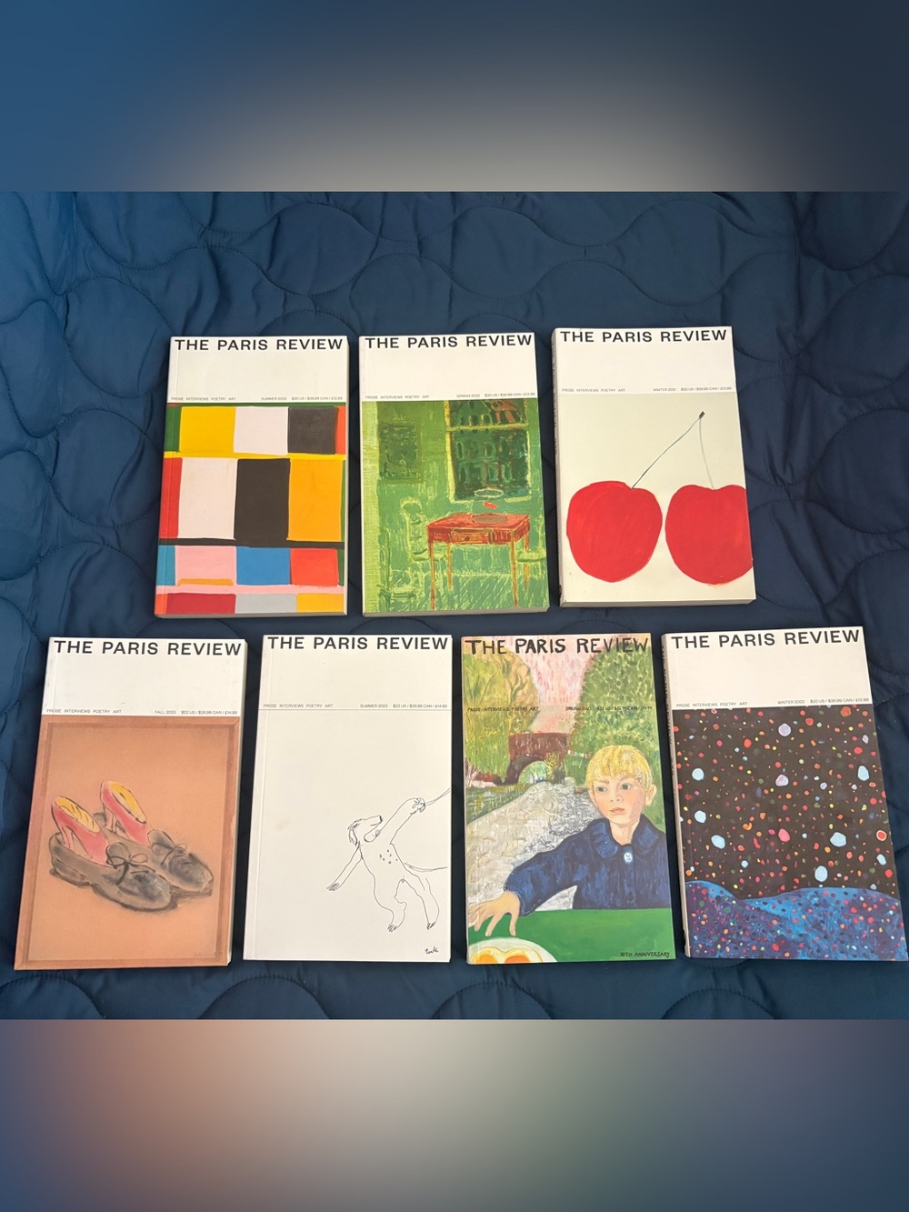 The Paris Review back issues - lot of 12 (poetry, art, prose, interviews)